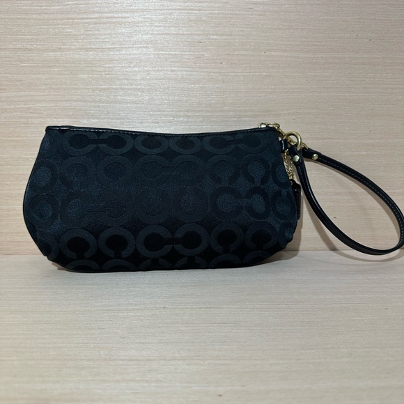 Like New - Coach Signature Wristlet Black - Picture 9 of 10